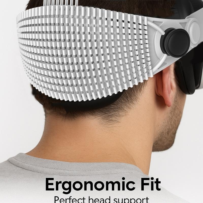 Fascia per la testa regolabile per visore VR Migliora il design ventilato e il silicone morbido traspirante