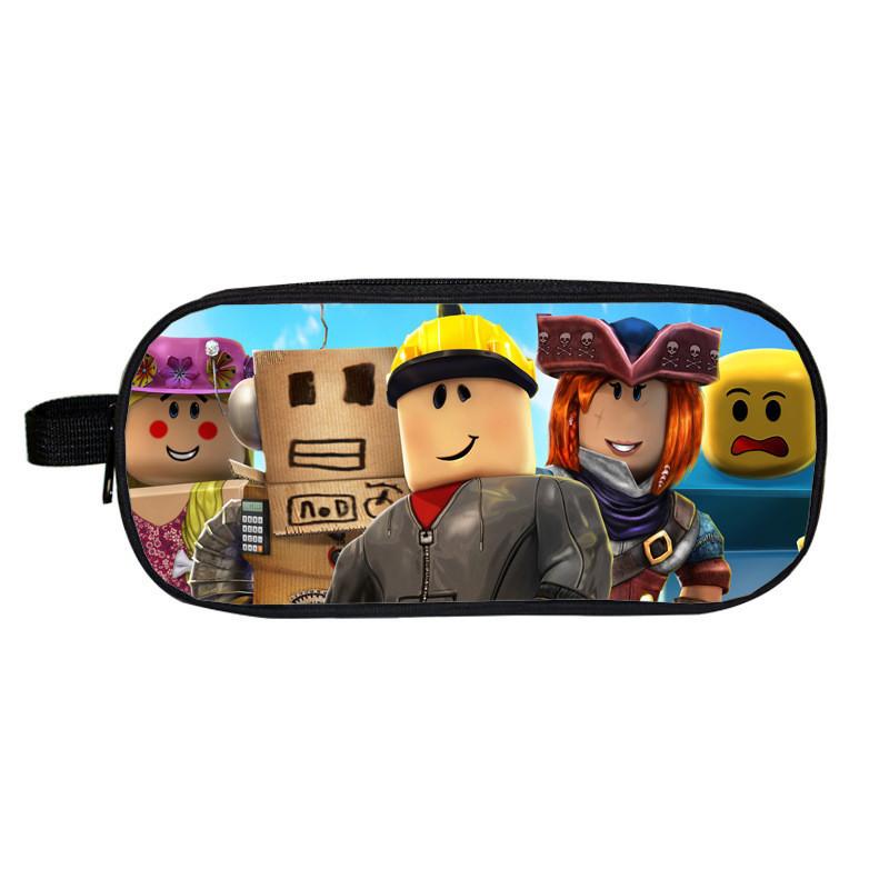 Roblox Cartoon Pencil Case For Boys And Girls With Durable Material**