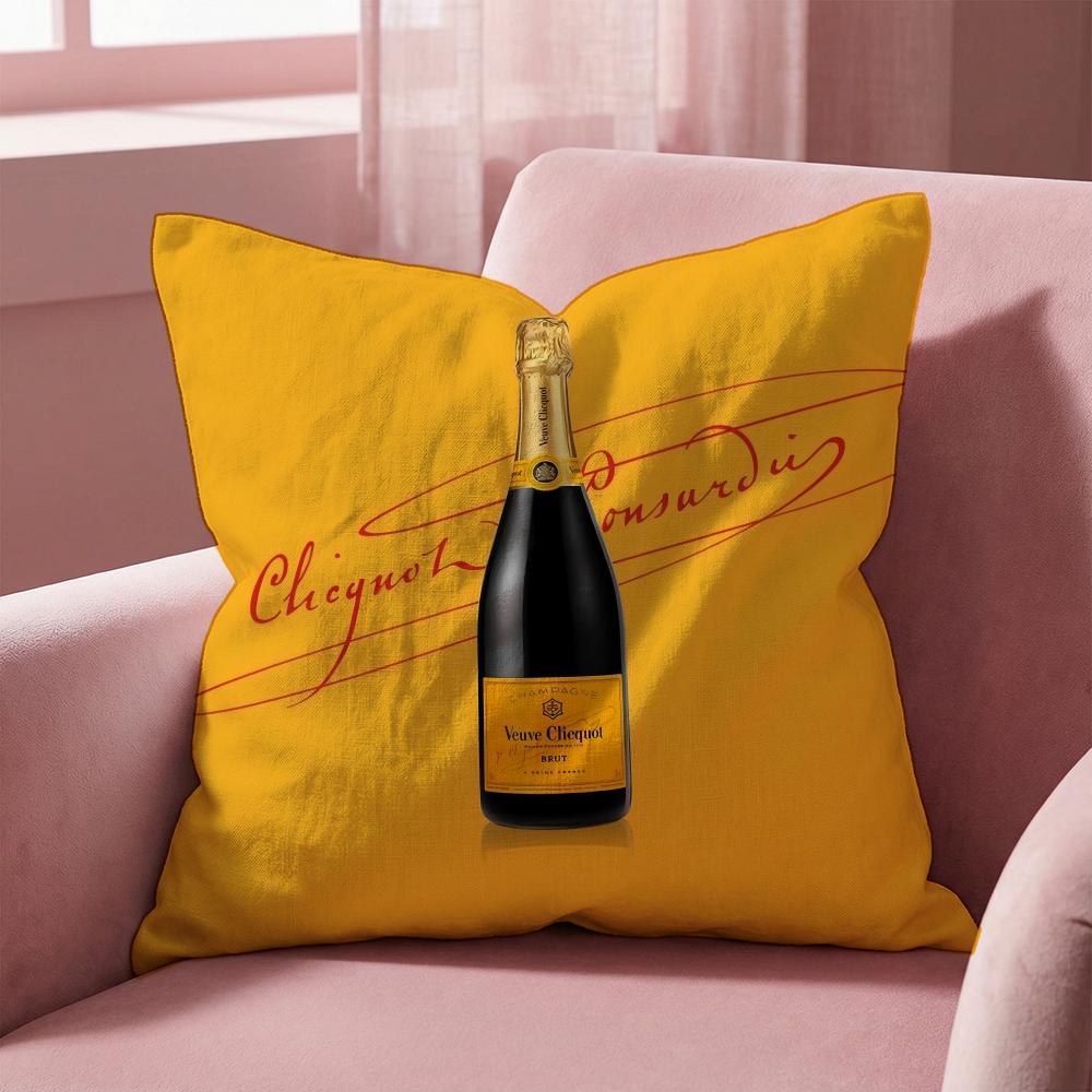 Luxus V-Veuve C-clicquot Kissenbezug Mehrzweck-Kissenbezug für Zuhause & Auto - Wendebezug, Weich & Langlebig für den täglichen Gebrauch