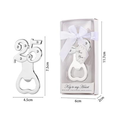 16/18/20/21/30/40/50/60 Number Shape Bottle Opener For Birthday Party Wedding Anniversary Souvenir Gift Kitchen Gadget
