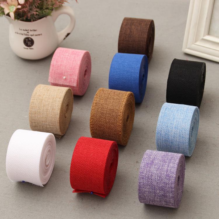 

Sisal Wedding Centerpieces Decoration Craft Burlap Ribbon Natural Jute Roll Rustic Christmas Party Supplies білий