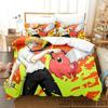Anime Pochita Chainsaw Man Bedding Set Boys Girls Twin Queen King Size Duvet Cover Pillowcase Bed Boys Adult Home Textileextile