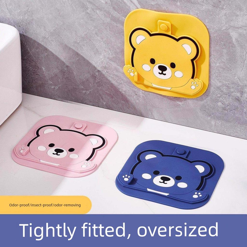 2-in-1 Drain Cover Anti-Odor Device Silicone Pad for Sealing Bathroom Drains To Prevent Insects and Odor Return In Toilets and Bathrooms