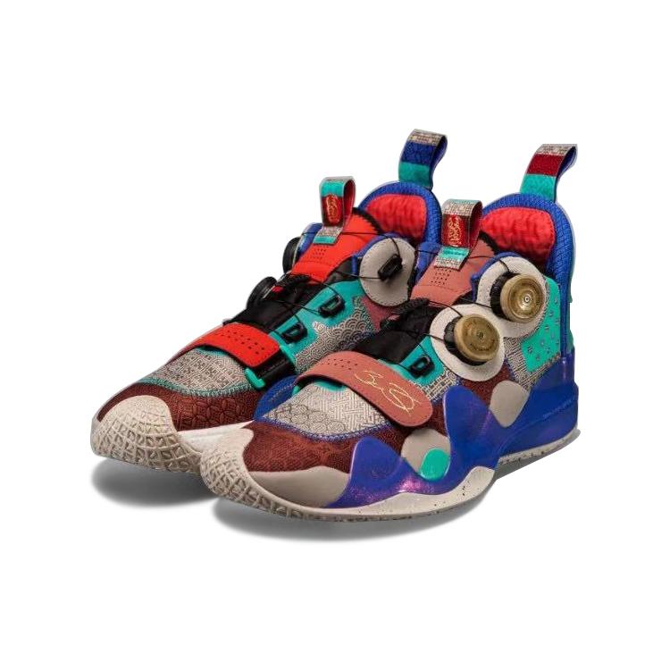 Li Ning WOW 8 Way Of Wade 8 Spring Festival Mid top Performance Basketball Shoes Men's Black White ABEP001-5