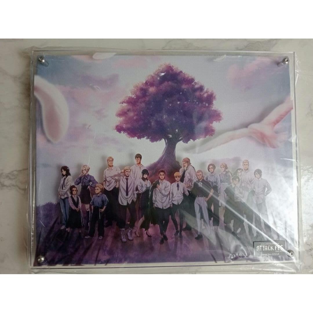 Used Attack on Titan ATTACK FES Layered Graph Canvas Acrylic Board