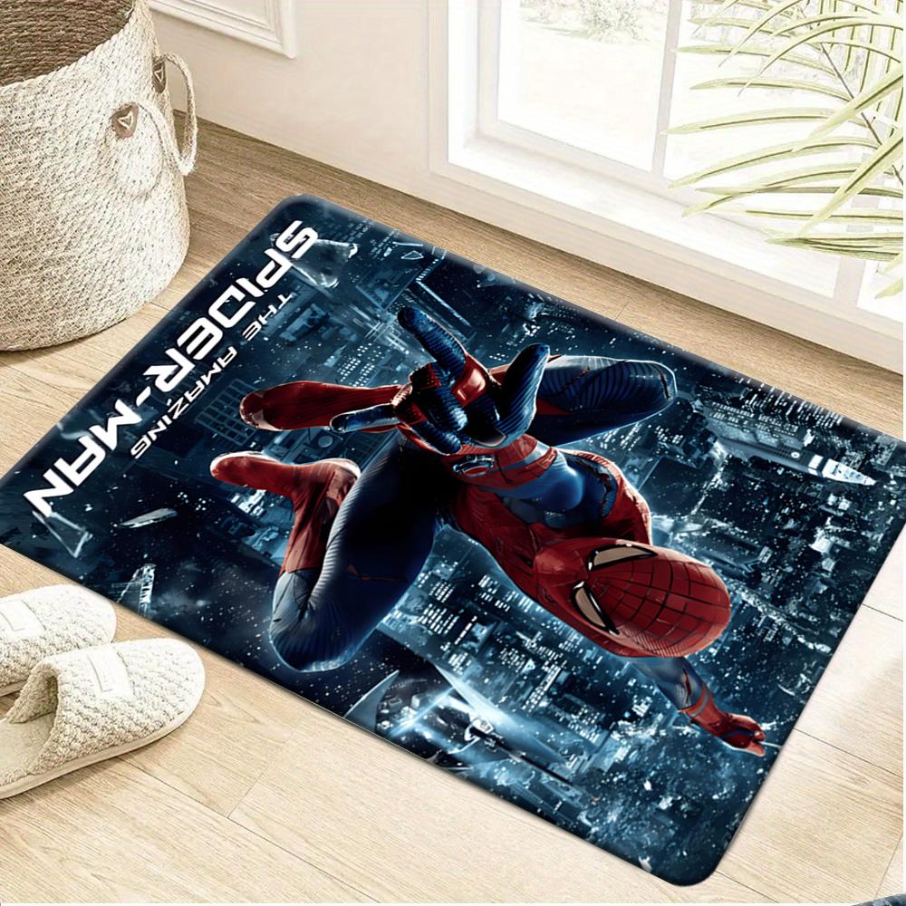 1pc Flannel Mat Marvel Superheroes Bathroom Mat, Multi-Size, Multi-Functional Daily Use, Suitable for Bathroom, Entrance, Laun