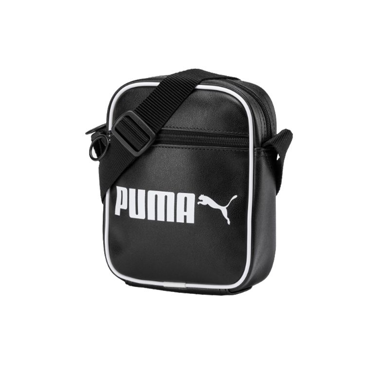 

Puma Messenger Leather Shoulder Crossbody Bag Regular Unisex Couple Unisex bags Black 076641-01 Black
