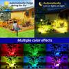 Solar propelled Waterproof Pool Lighting 2 Pack Color Changing With 2000mAh Battery For Outdoor Use