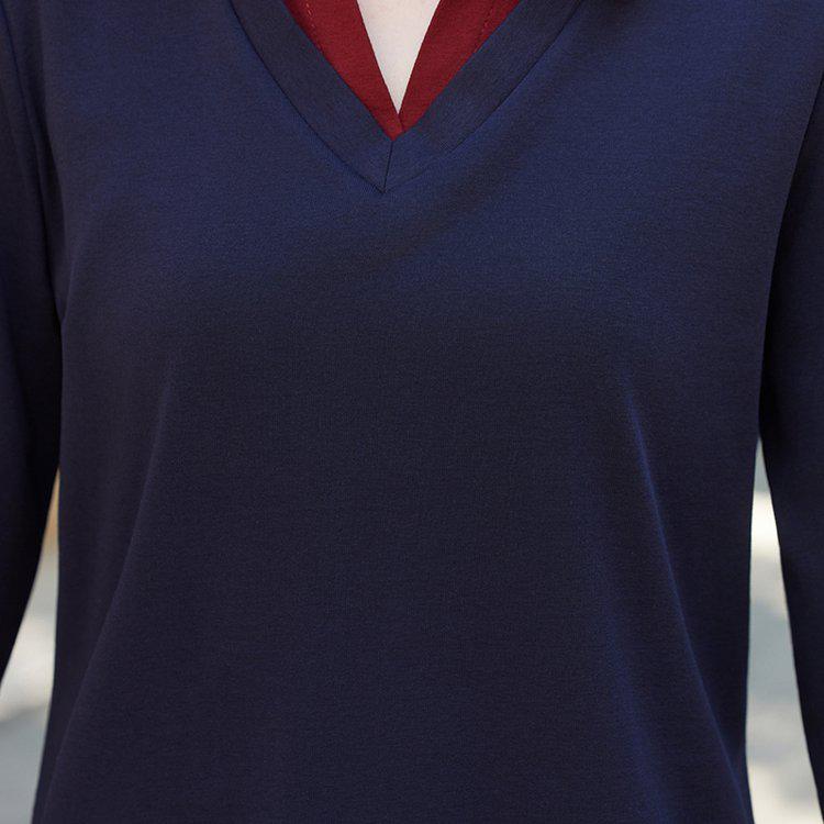 Women's 2025 Slimming Long-Sleeve T-Shirt with Lapel - Versatile Spring/Autumn Top