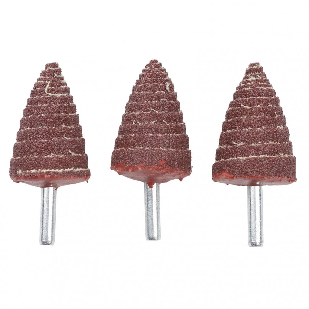 Cone Flap Wheel Sanding Head Electrostatic Sand Coating