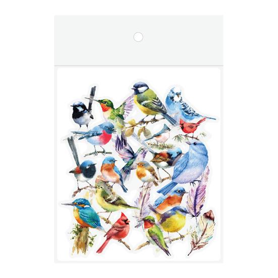 40 buc/pungă autocolant atrăgător pentru albume de albume, ușor de transportat PET, animal floral, autocolant de jurnal impermeabil pentru acasă