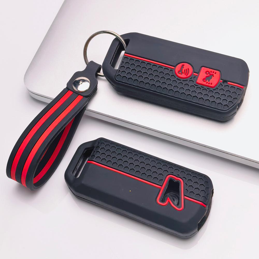 Key Fob Cover for Honda Fit 150 PCX 125 Switch with Keychain Anti-Scratch Guard Shockproof Protection Soft Grip Texture Responsive Button Touch