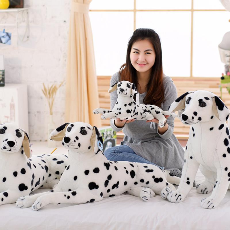 2 Stili Peluche Cane Grande Dalmata Peluche Giocattolo Cane Gigante Realistico Giocattoli Animali per Bambini Regalo Per Bambini Ragazzo