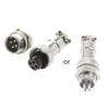 1 Set GX12 2/3/4/5/6 Pin Panel Mount Metal Aviation Wire Connector Male & Female Circular Aviation Plug Socket