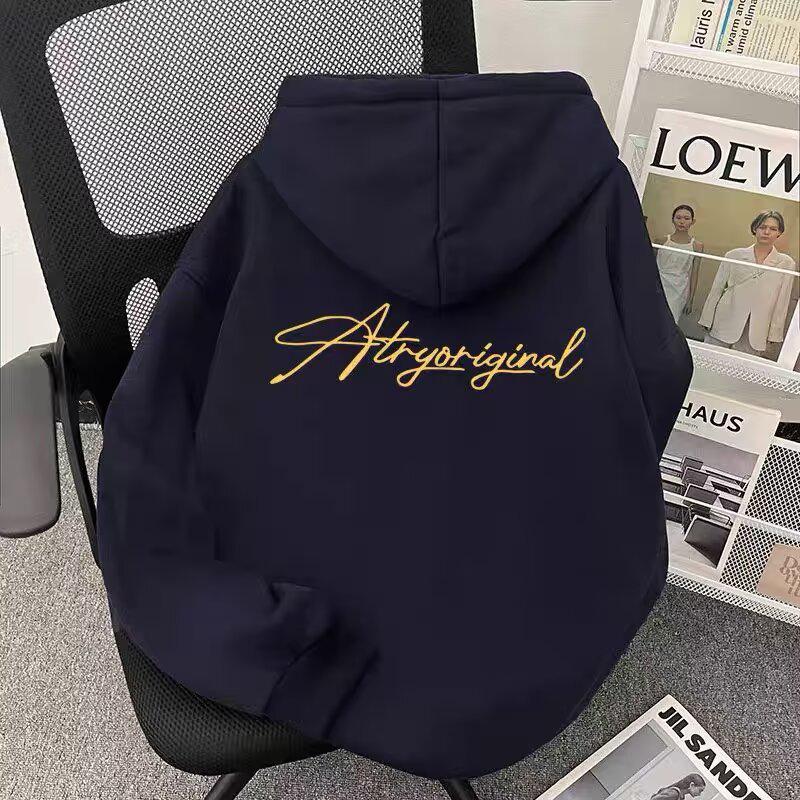 Herren Kapuzenpullover 2025 Herbst/Winter, Schwergewicht, mit dickem Samtfutter