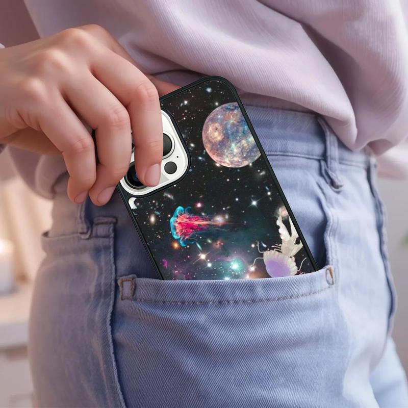 Magic Jellyfish Phone Case For iPhone 17 Air 15 16e 14 13 Pro Max Coque 12 11 Pro Max PLUS cover