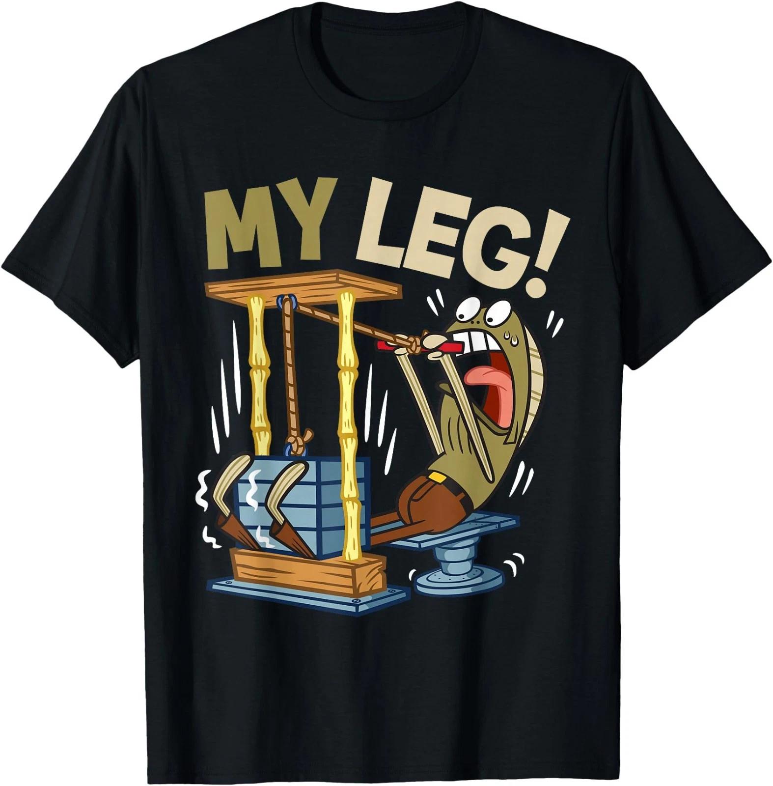 My Leg Legs Day Weight Lifting Bodybuilding Spongebob Gym T-Shirt 2XL