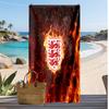 England Football Print Beach Towel Quick Dry Super Absorbent Soft Bath Towel for Swimming Beach Travel Fan Souvenir Gift