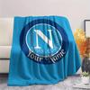 1 Stück Napoli Wappen Benutzerdefinierter Name Gemustert Flanell Decke Geeignet für Alle Jahreszeiten Für Heimdekoration Wärme Und Komfort Geschenke Feiertagsgeschenk