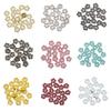 20Pcs 4mm Mini Buttons Flower Shape Metal Buckle Doll Clothes Buckles  DIY Sewing Material Dolls Clothing Accessorie