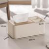 Minimalist Rectangular Tissue Dispenser And Decorative Wall Clock Multipurpose Holder for Office
