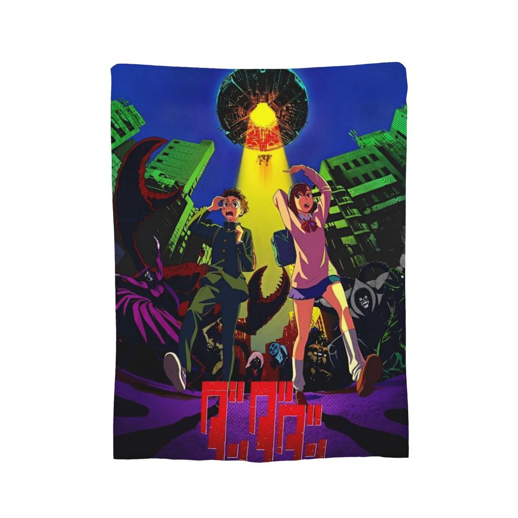 Anime Okarun Dandadan Flannel Blanket Awesome Throw Blankets for Sofa Bedding Lounge 125*100cm Quilt,