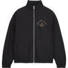 X Travis Scott Jacke mit Stehkragen und Reißverschluss und Strass-Spritzpistolen-Print Herren Jacken Schwarz DO4096-010