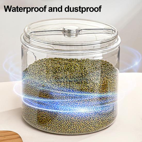 Rice Bucket Transparent Visual Panel Large Capacity Sealing Moisture-Proof Food-Grade Plastic Storage Container