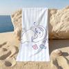 Cute cartoon M-Mamegoma Beach Towel For Beaches Yoga Studios Gyms Hot Springs Swimming Pools And Picnics