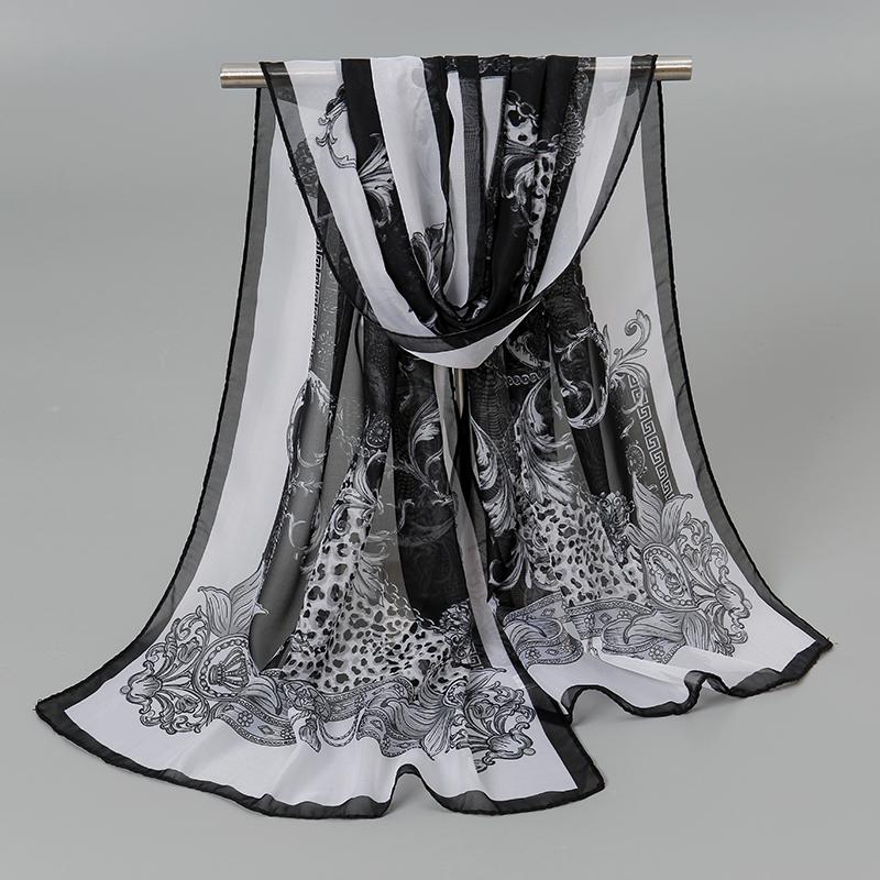 Fashion Women Printed Beach Scarf Bohemia Flower Summer Hijab Shawls And Wraps Female Foulard Sunscreen Sun Protection Shawls