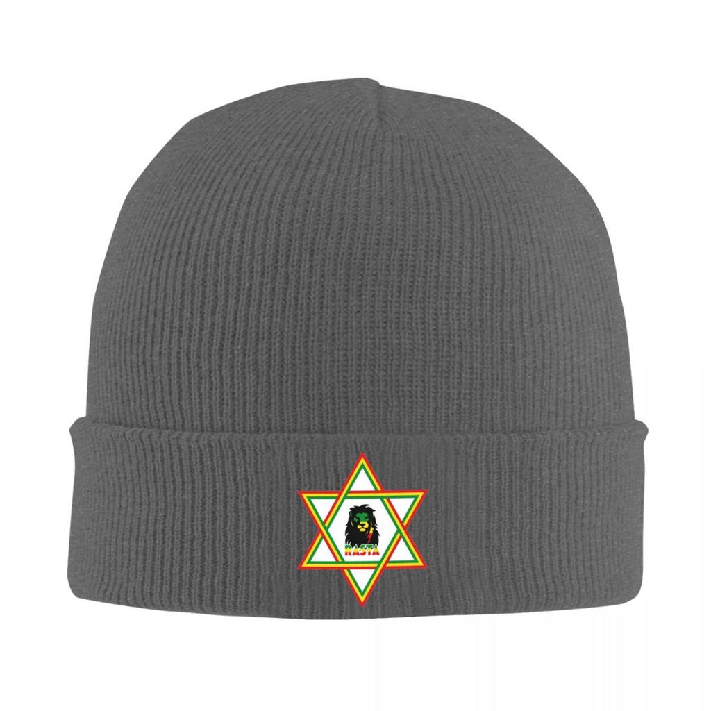 Rasta Lion Of Judah Star Of David Warm Knitted Cap Winter Knit Bonnet Hat Skullies Beanies Hip Hop Caps for Unisex