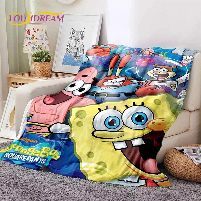 

Funny S-SpongeBob Patrick Star Cartoon Soft Flannel Blanket for Beds Bedroom Sofa Picnic,Throw Blanket for Outdoors Leisure Gift 80x120cm(31x47inch)