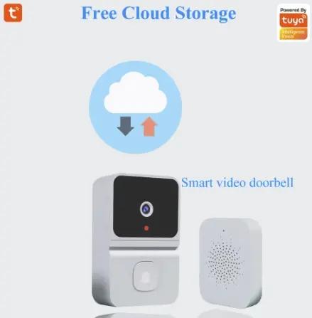 T23 Tuya Video Intercom WIFI Doorbell Infrared Night Vision Outdoor Home Security Alarm Camera 480P Monitor Wireless Button