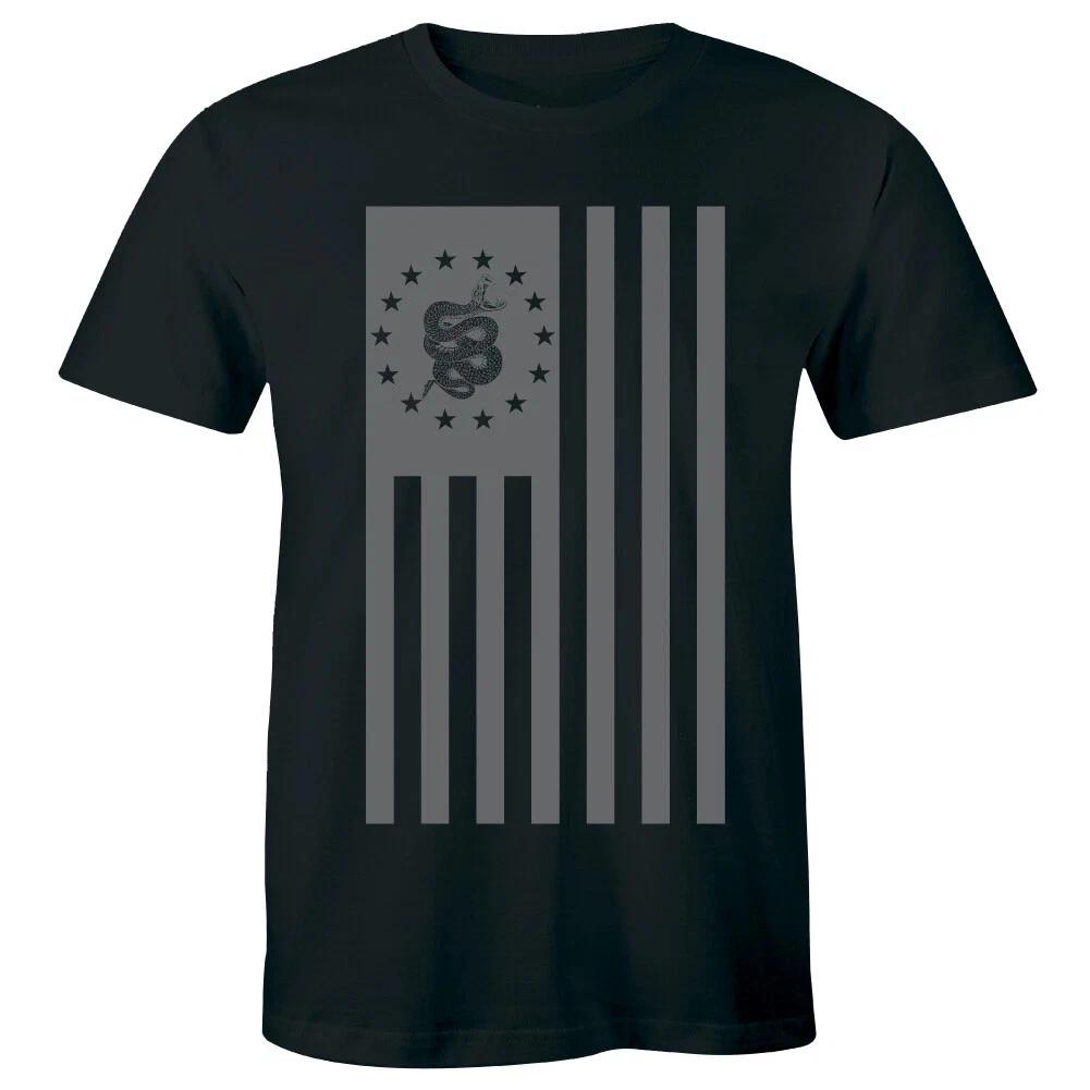 Don’t Tread On Me Snake Flag T- Shirt Patriotic Freedom Tee M