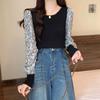 Women S Black Long Sleeve Top Slim Fit Elegant Blouse