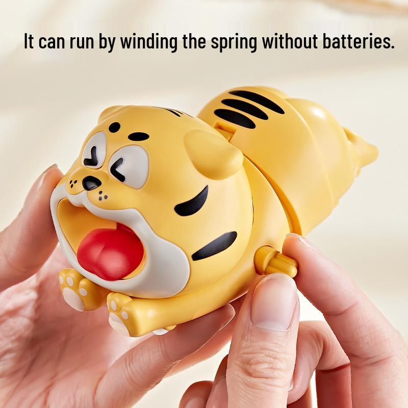 Children s Wind-up Toy: Cute Tiger Animal, Fun Crawling Educational Toy