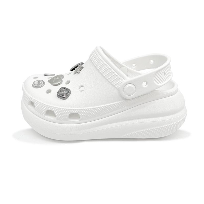 

Crocs Crush Clog EVA Lost Saturn High Street Fashion Simple and Versatile Vintage Style Hole Shoes Women s White 39-40 белый