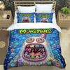 M-My Singing Monsters bedruckte Bettwäsche-Sets exquisites Bettwaren-Set Bettbezug Steppbett-Set Bettwäsche-Set Luxus-Geburtstagsgeschenk