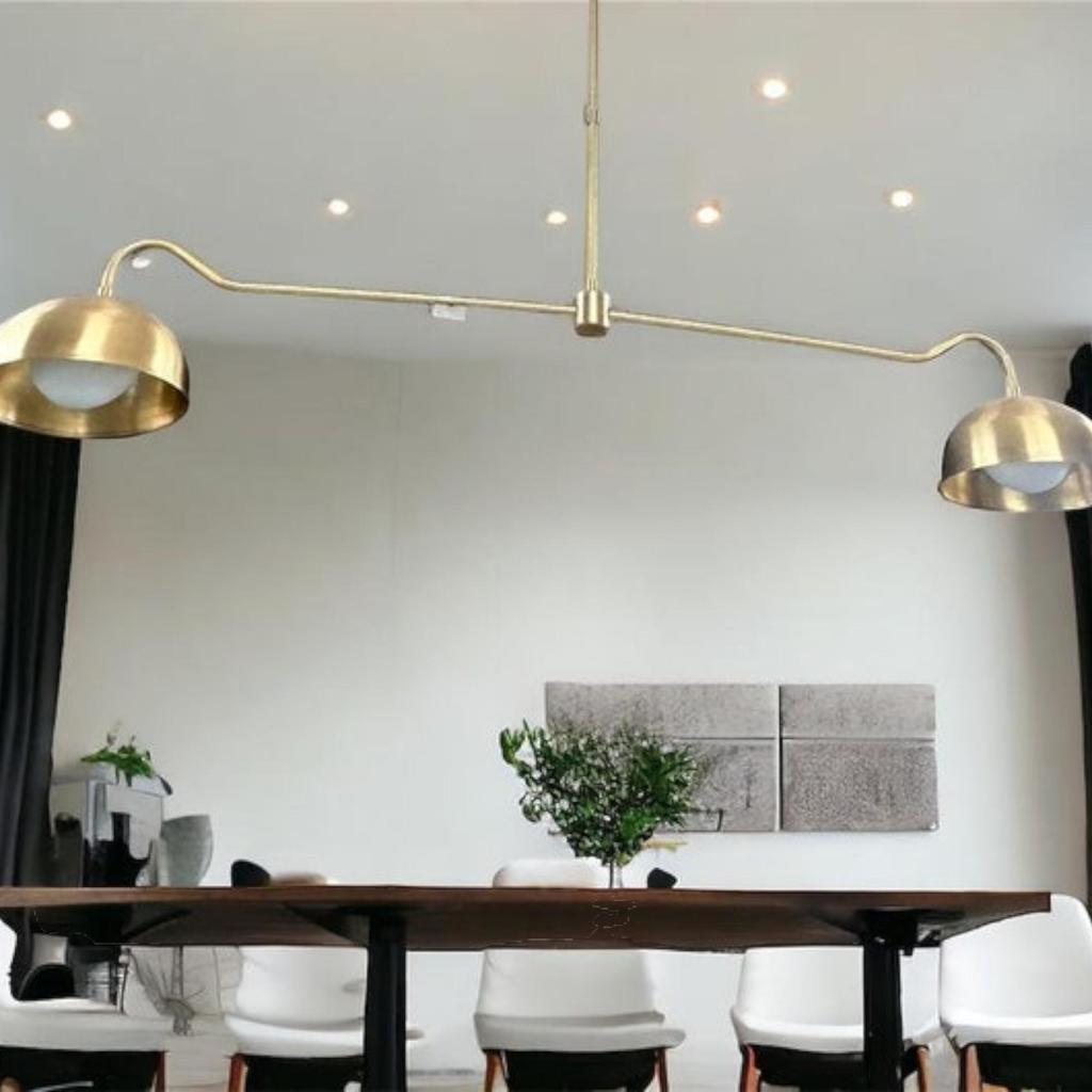 Aldorno 2-Shade Chandelier - Modern Elegant Ceiling Light Fixture - Stylish Home Lighting for Dining and Kitchen Home Decor Lighting Lamp