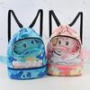 Children Swimming Backpack with Adjustable Strap Large Capacity Water-Resistant Cartoon Print Wet Dry