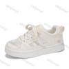 Women's White Sneakers 2025 New Outdoor Mesh Breathable Comfortable Flats Fashion Lace Up Height Increase Non Slip Casual Shoes