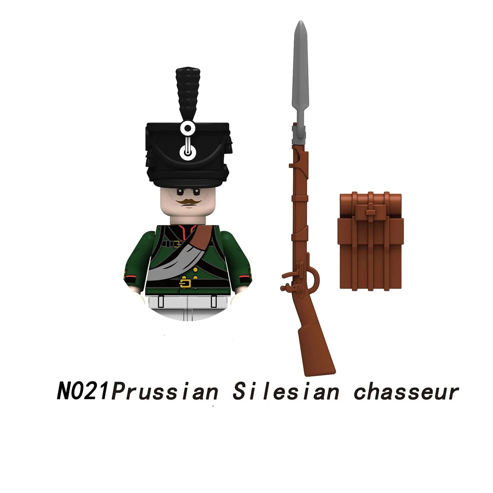 

1 шт./Наполеоновские войны военные солдаты строительные блоки фигурки WW2 французские британские винтовки фузилеров оружие игрушки для детей