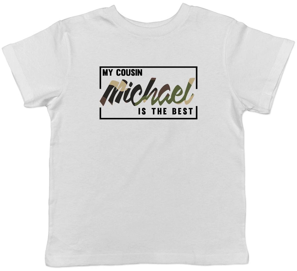 Personalised My Cousin Boy is the Best Childrens Kids T-Shirt Boys Girls 140