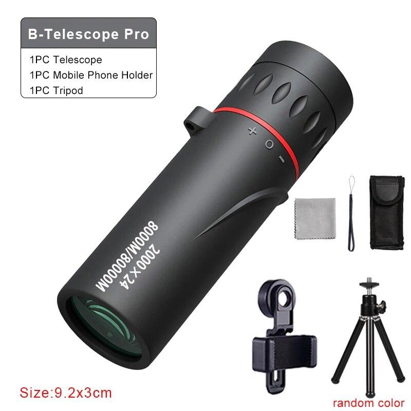 Mobile Phone Telescope 8x20 HD Night Vision Mini Pocket Zoom Monocular Telescope Outdoor Hunting Camping Binoculars Telescope