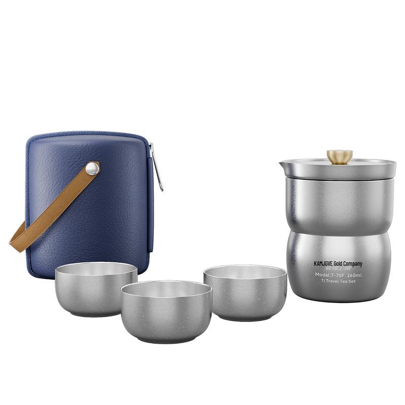

Kamjove T-70F Pure Titanium Portable Travel Tea Set