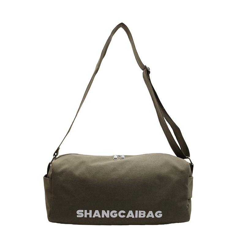 

Canvas bag women s large-capacity leisure sports backpack new messenger bag fashion shoulder bag зелёный