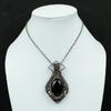 Black Onyx Copper Pendant Wire Wrapped Pendant Handmade Stylish Pendant Wire Wrapped Jewelry Gemstone Pendant Copper Jewelry Gift For Mother