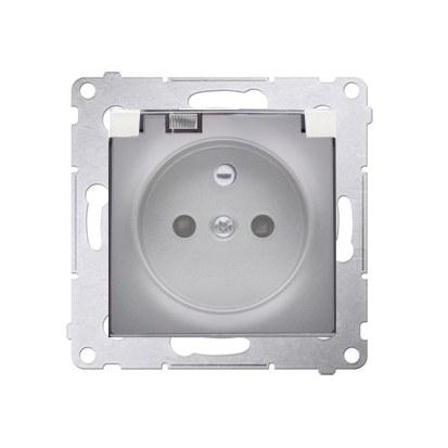 Socket for IP44 Version, Contact Cover with Frame Seal. Transparent Flap