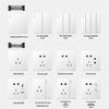 STOSIBN White 1-Gang Single-Control Switch with 16A 3-Hole Socket