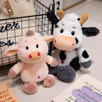 Adorable Farm Animal Plush Dolls - Calf & Piglet Comfort Toys for Children and Wedding Toss Gifts